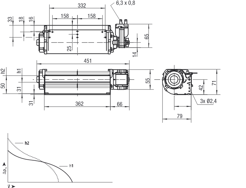 Чертеж QLK45/0036-2524