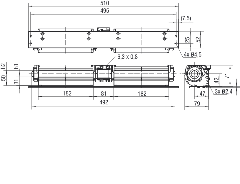 Чертеж QLK45/1818-3030